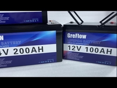 Batterie recarregável da bateria de lítio 12v do volt 100Ah 24v da bateria 12 de Bluetooth lifepo4 solar