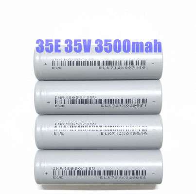 EVE 35V 18650 Célula de bateria cilíndrica 3.7 3500mah Célula de bateria de iões de lítio 3C Descarga