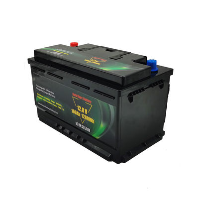 Bateria profunda da bateria 100ah Lifepo4 do ciclo de 1000CCA BMS 12V auto para começar do carro