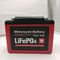 Bateria do CCA 8Ah 12V Lifepo4 do lítio 800 para o acionador de partida da motocicleta
